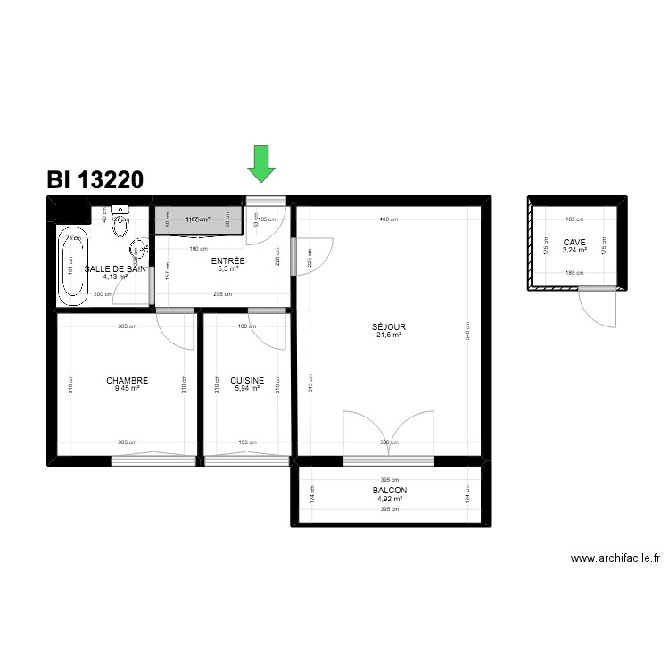BI 13220. Plan de 0 pièce et 0 m2