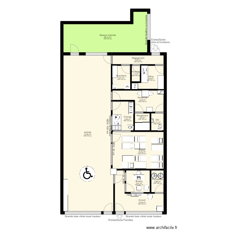 Charles de Gaulle PROJET PST THIAIS PMI V ArL 070922. Plan de 14 pièces et 165 m2