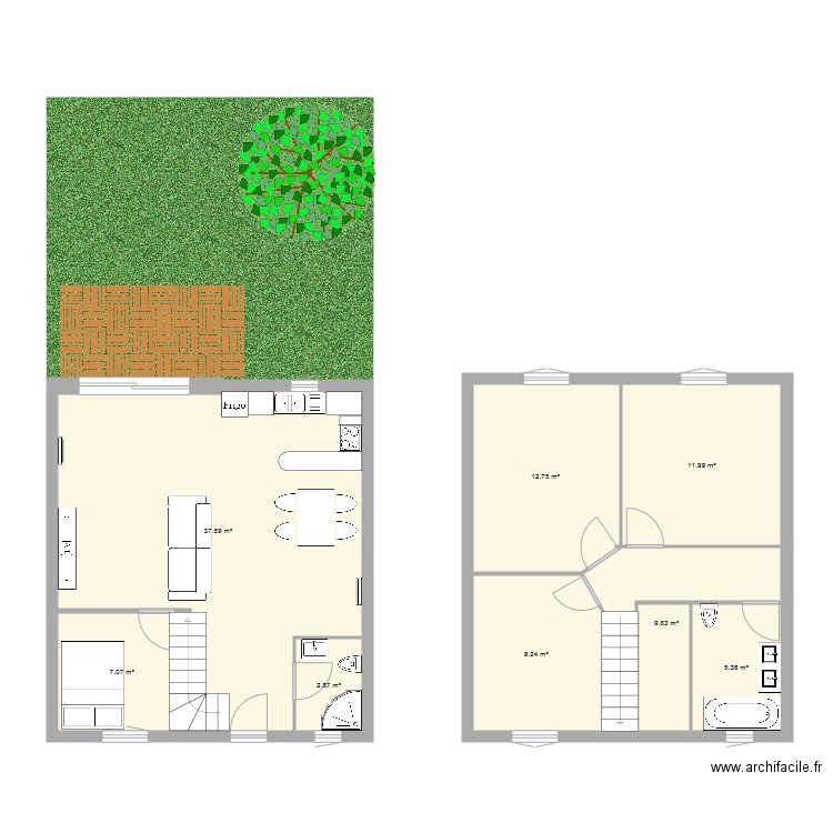 maison sesame. Plan de 0 pièce et 0 m2