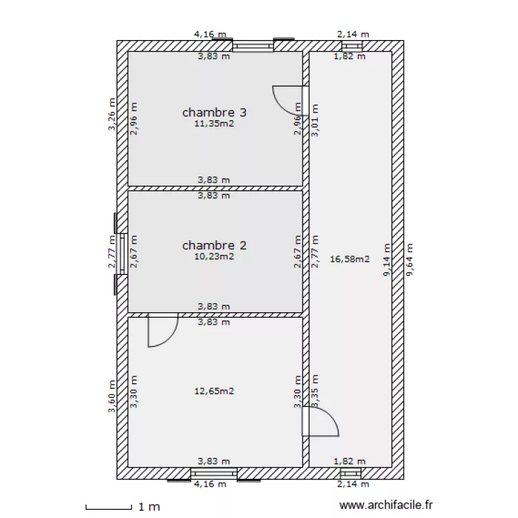 Etage Vizille COTATION. Plan de 