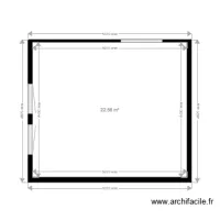 Plan brut Sejour Cuisine ref LARIVE