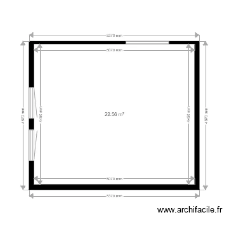Plan brut Sejour Cuisine ref LARIVE. Plan de Plan brut Sejour Cuisine ref LARIVE. Plan de