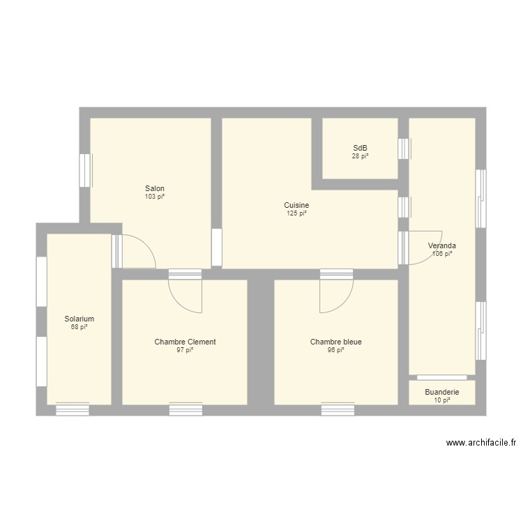 Bedford. Plan de 0 pièce et 0 m2