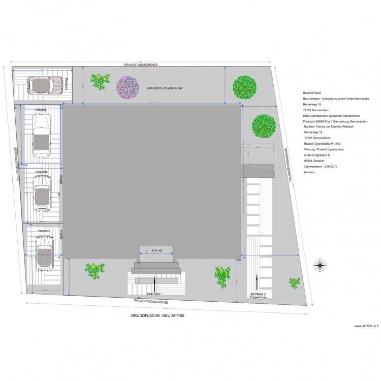 Wallasch ERDGESCHOSS. Plan de 0 pièce et 0 m2