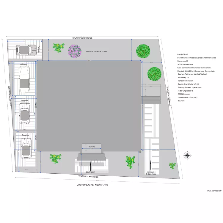 Wallasch ERDGESCHOSS. Plan de 