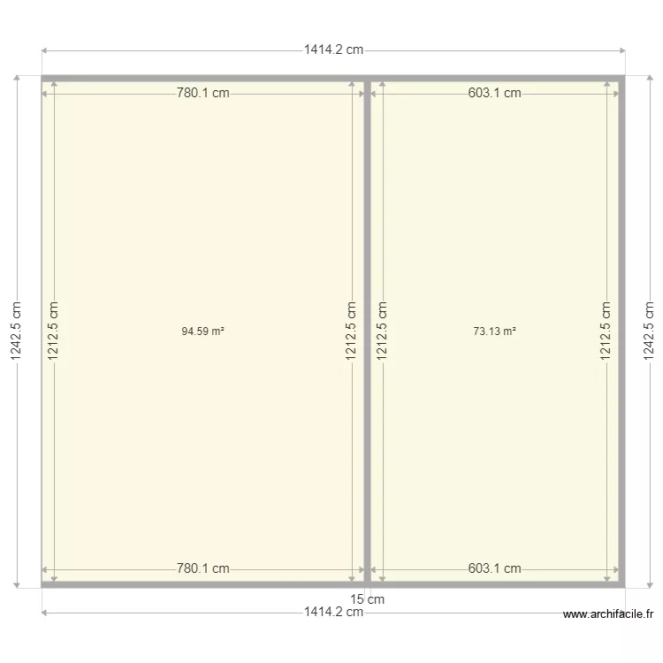 plan atelier. Plan de 