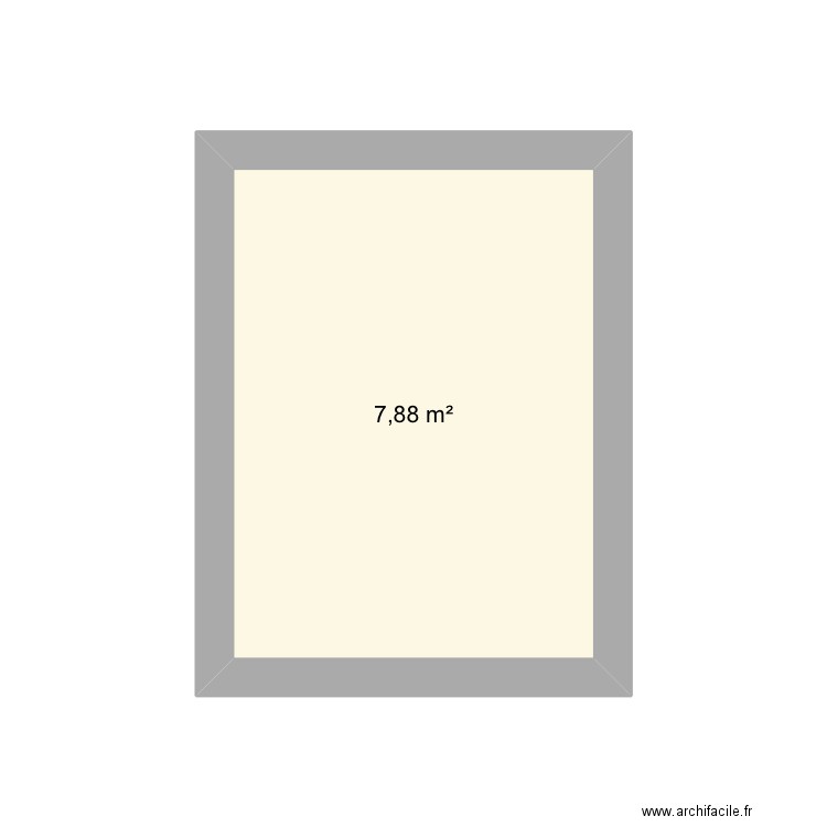 Ma maison. Plan de 1 pièce et 8 m2