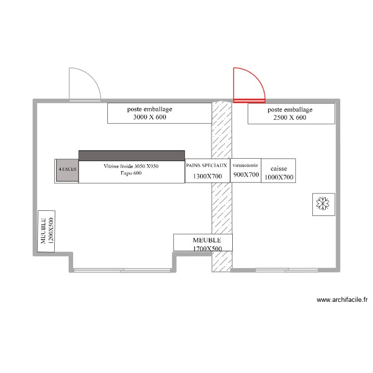 PETRIN GOURMAND. Plan de 0 pièce et 0 m2