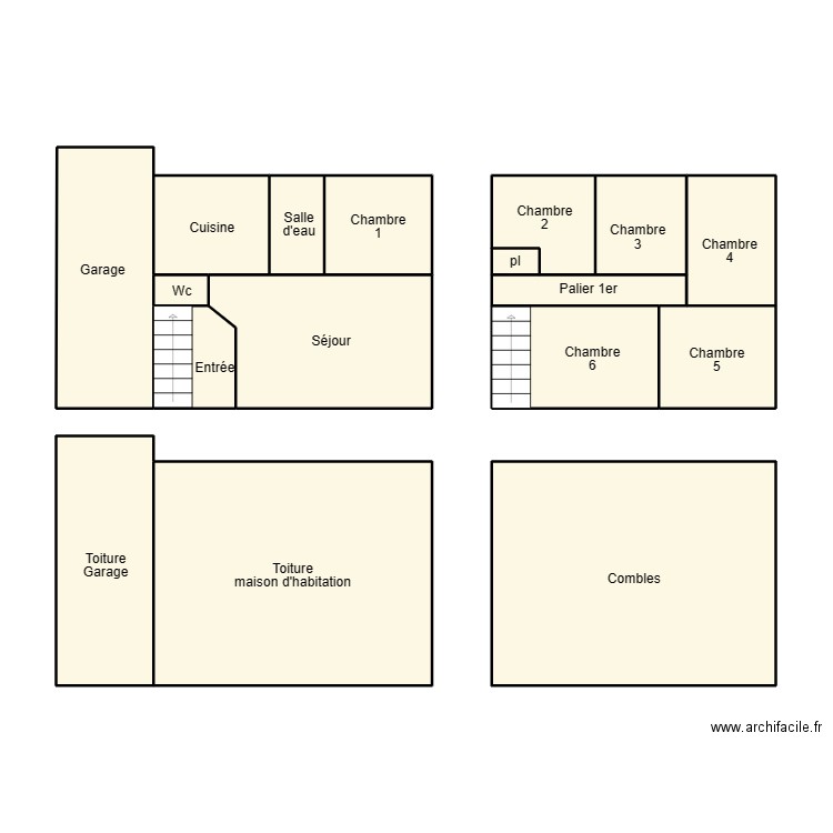 PLOGASTEL ST GERMAIN GONIZEC. Plan de 17 pièces et 95 m2