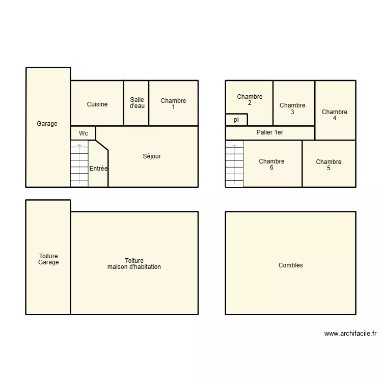 PLOGASTEL ST GERMAIN GONIZEC. Plan de 