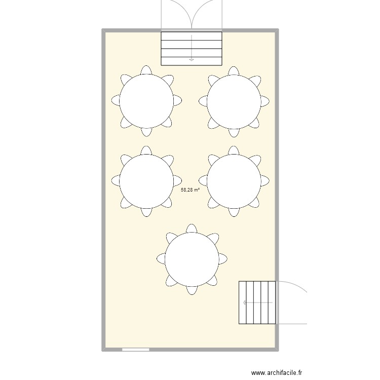 Domaine de Crève-Coeur - Salle. Plan de 0 pièce et 0 m2