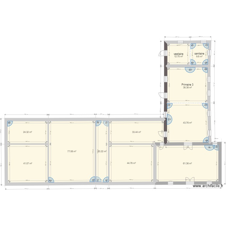 ecole v3. Plan de 0 pièce et 0 m2