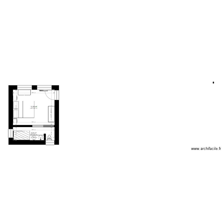 Chambre parentale v3. Plan de 0 pièce et 0 m2