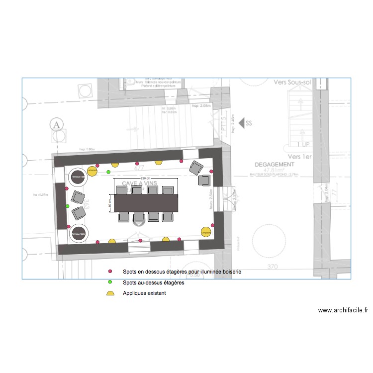 Cave a vin  17 12 19. Plan de 0 pièce et 0 m2