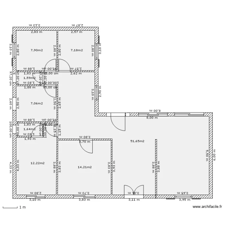maison omar. Plan de 