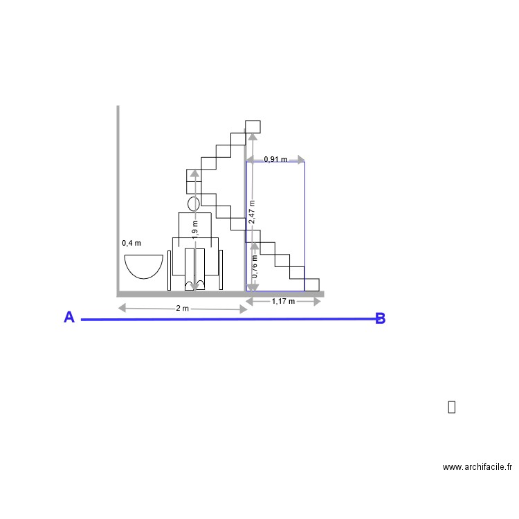 COUPE A B. Plan de 0 pièce et 0 m2