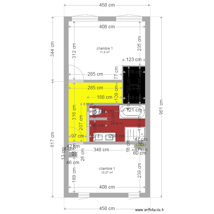 baylet r1 v2. Plan de 0 pièce et 0 m2