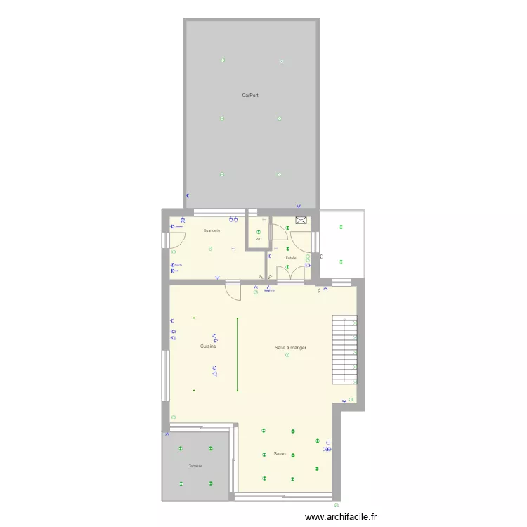 Seb France REZ. Plan de 