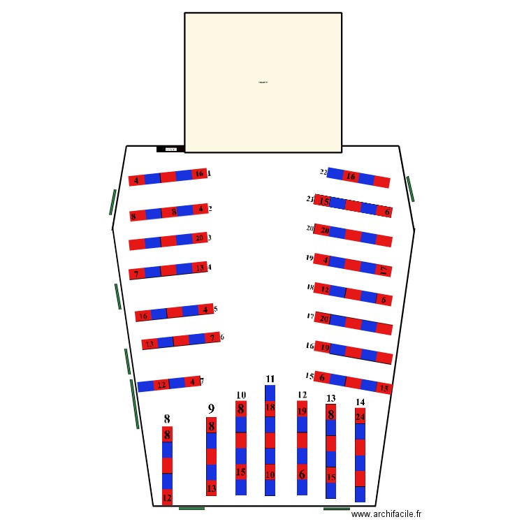  salle. Plan de 0 pièce et 0 m2
