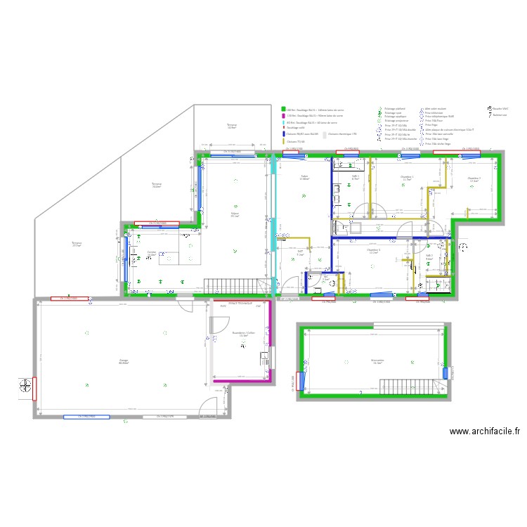 Vaunaveys Plan Travaux définitif. Plan de 0 pièce et 0 m2