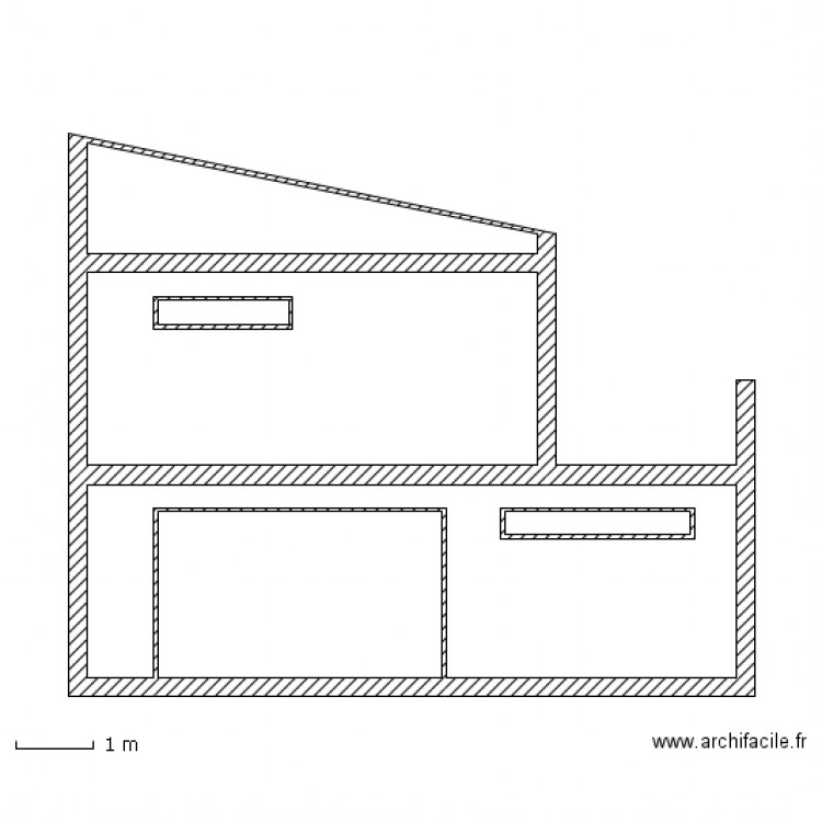 FACADE SUD. Plan de 0 pièce et 0 m2