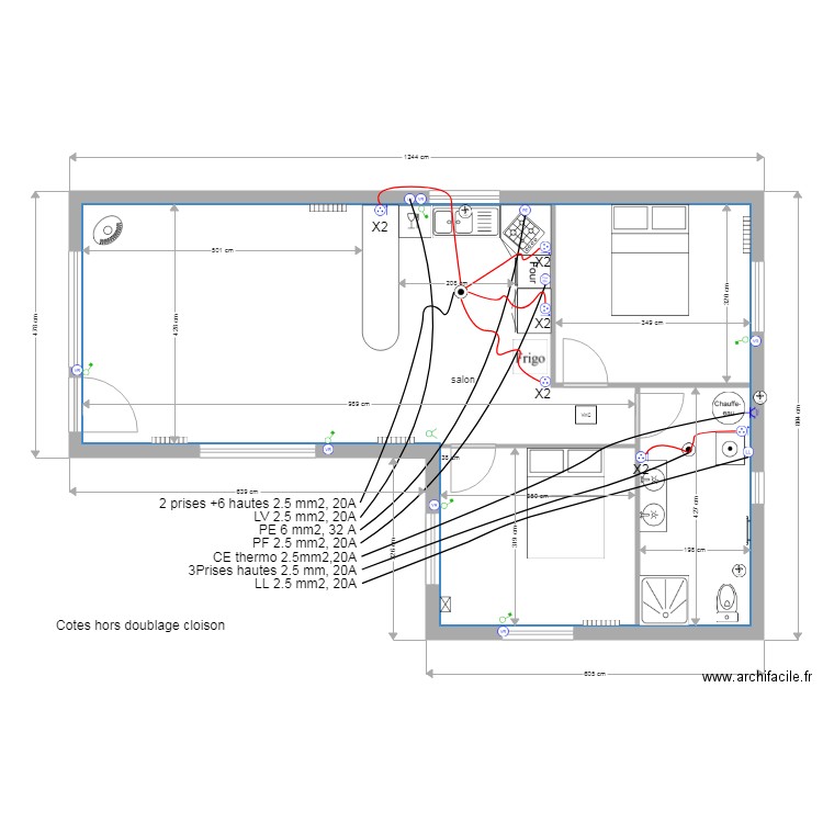 nina prises et appareillages cuisine et sdb. Plan de 0 pièce et 0 m2
