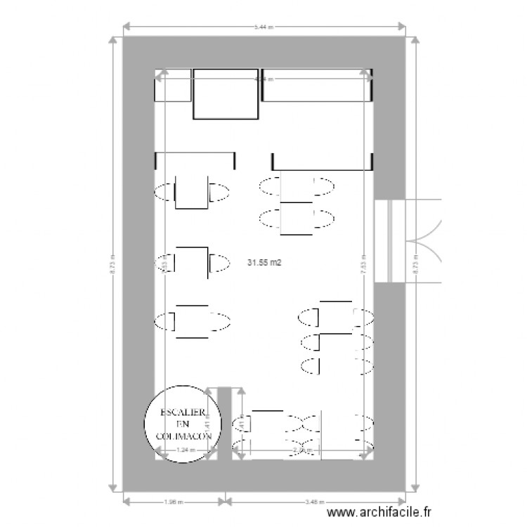 LA GROLLE RDC. Plan de 0 pièce et 0 m2