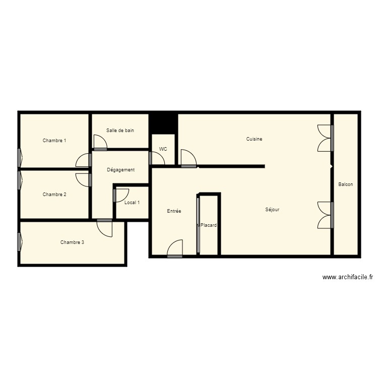 0130A402LG037. Plan de 13 pièces et 125 m2