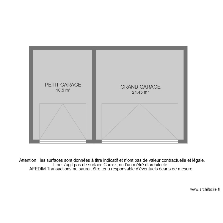 BI 6205 GARAGE. Plan de 0 pièce et 0 m2