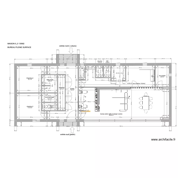 maison suivant plan 95+ bureau invers&eacute;. Plan de 