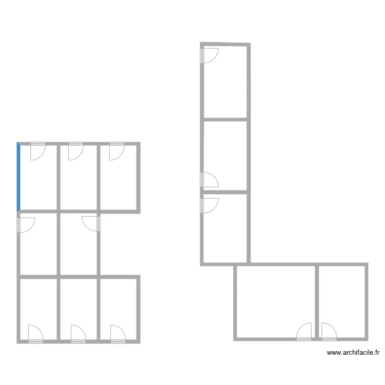 Saterel service commercial. Plan de 