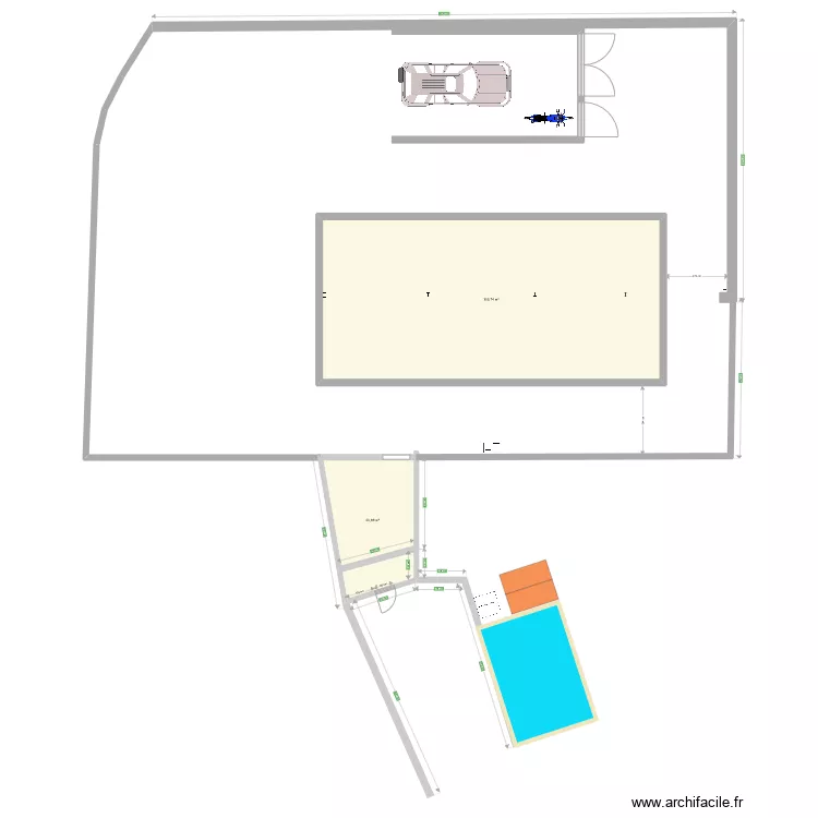 lavignasse hangar habitat. Plan de 
