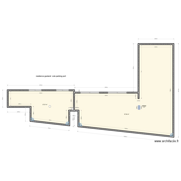 residence goelan chevalier sous deck. Plan de 0 pièce et 0 m2
