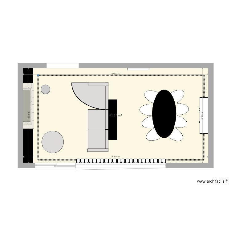 salon Fabi. Plan de 0 pièce et 0 m2