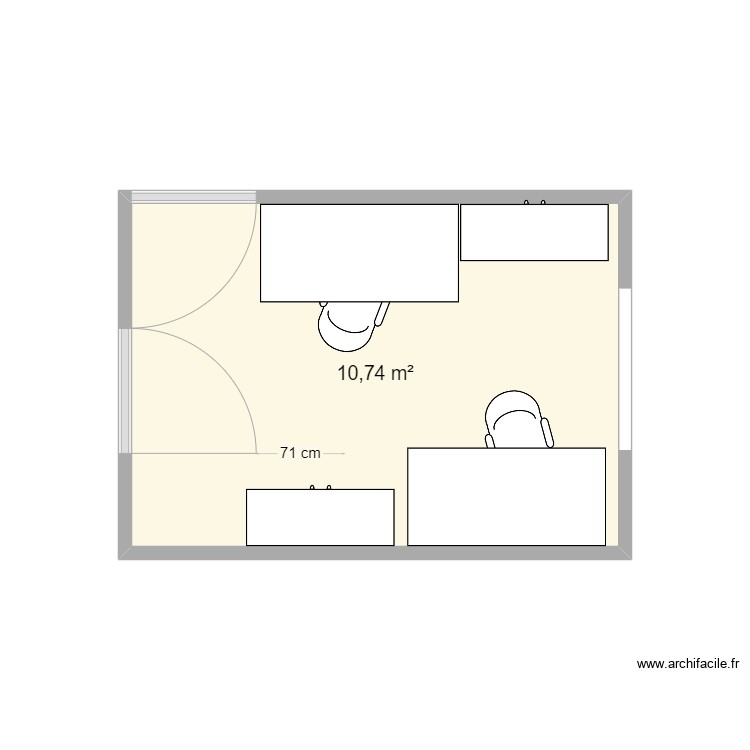 C&eacute;line Tremblais 2 bureaux. Plan de 0 pièce et 0 m2