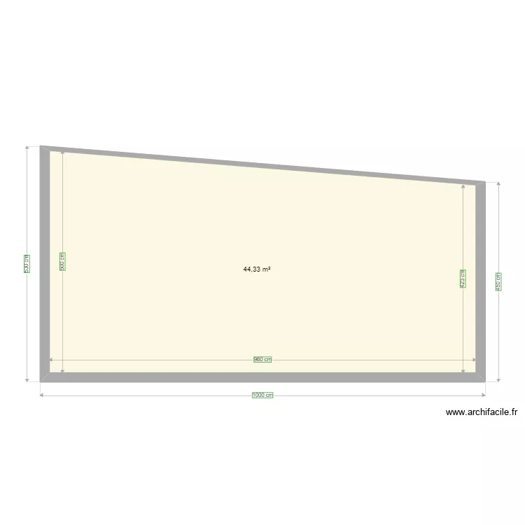 Fa&ccedil;ade arri&egrave;re. Plan de 