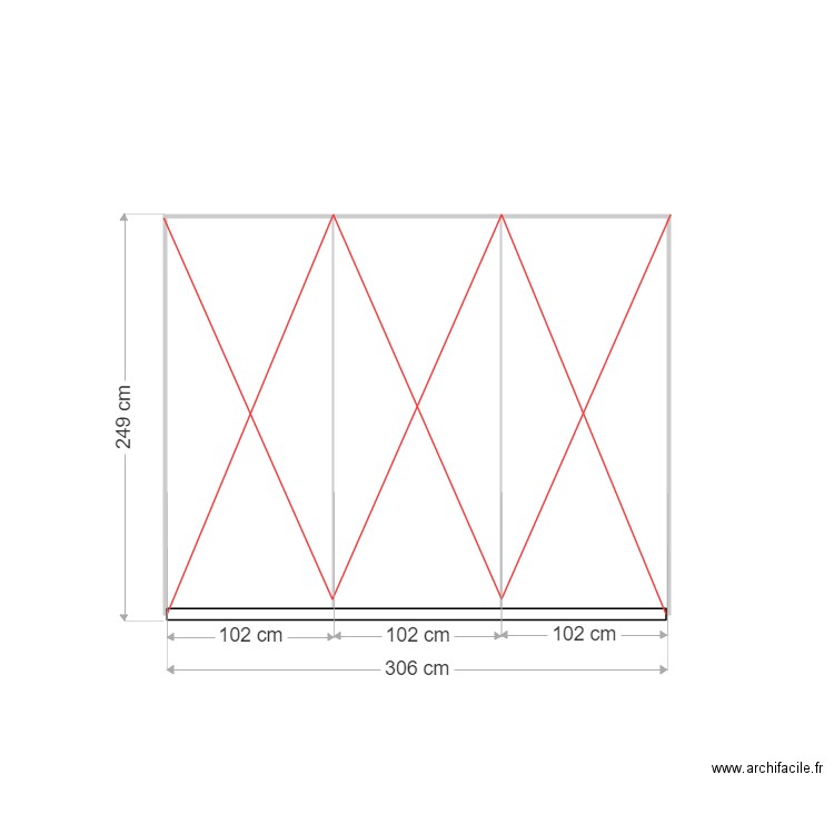 reuilly placard exterieur couloir. Plan de 0 pièce et 0 m2