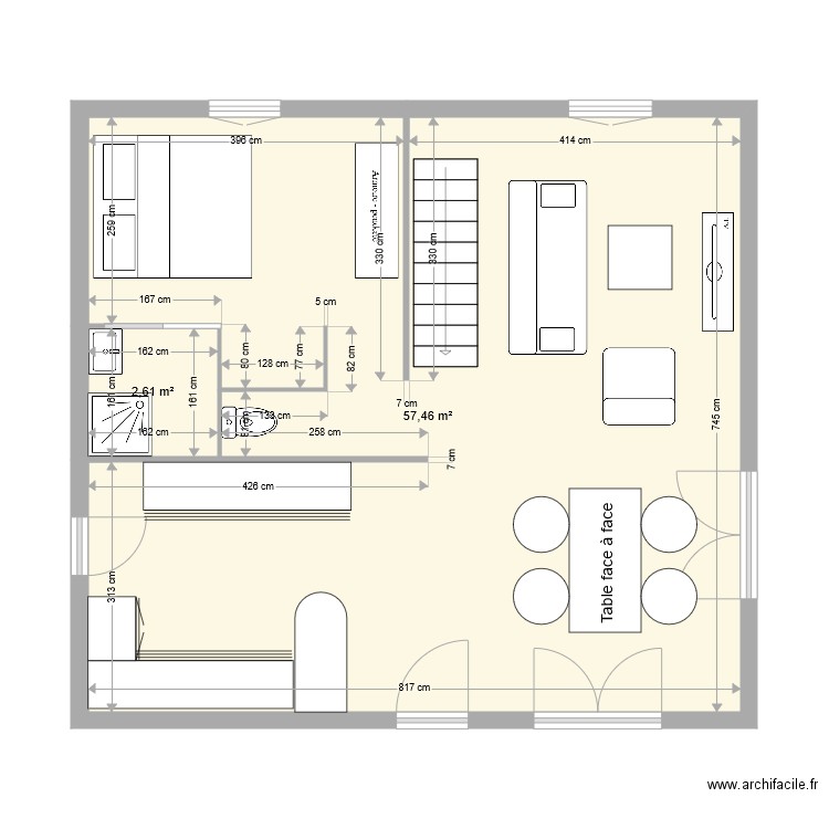 maison. Plan de 0 pièce et 0 m2