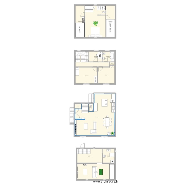 Maison Villa Eugène Projet 1. Plan de 0 pièce et 0 m2