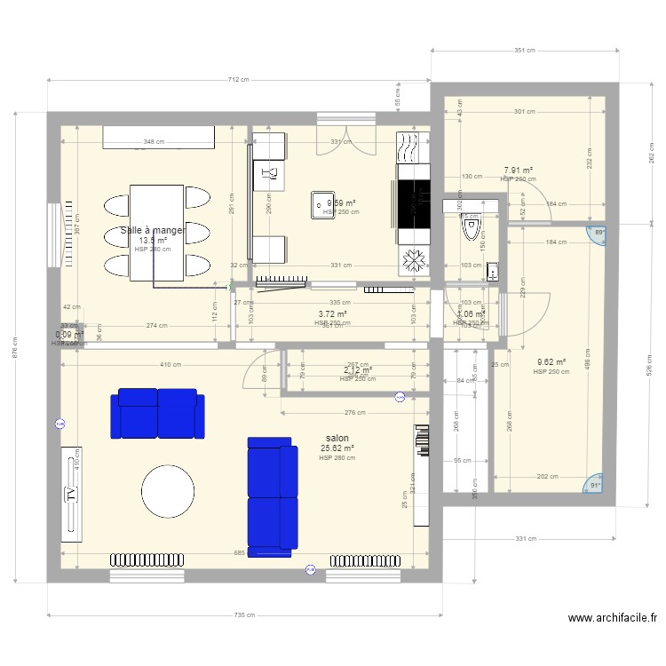 maison perso future cuisine 2. Plan de 0 pièce et 0 m2