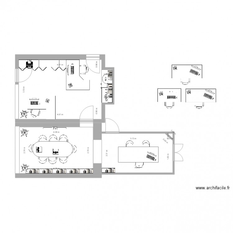 studio temacase. Plan de 0 pièce et 0 m2