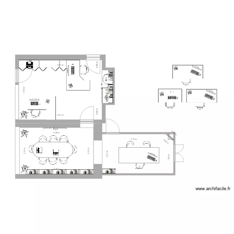 studio temacase. Plan de 
