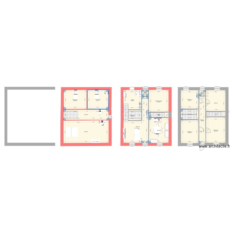 belleville appart 1er. Plan de 0 pièce et 0 m2