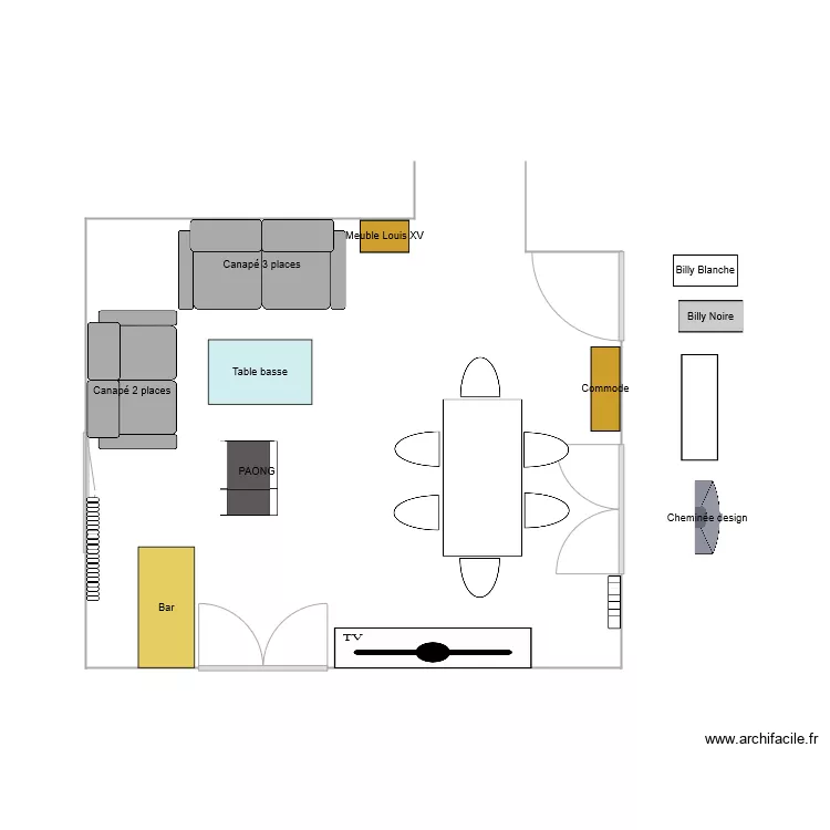 Salon Meyzieu 3. Plan de 