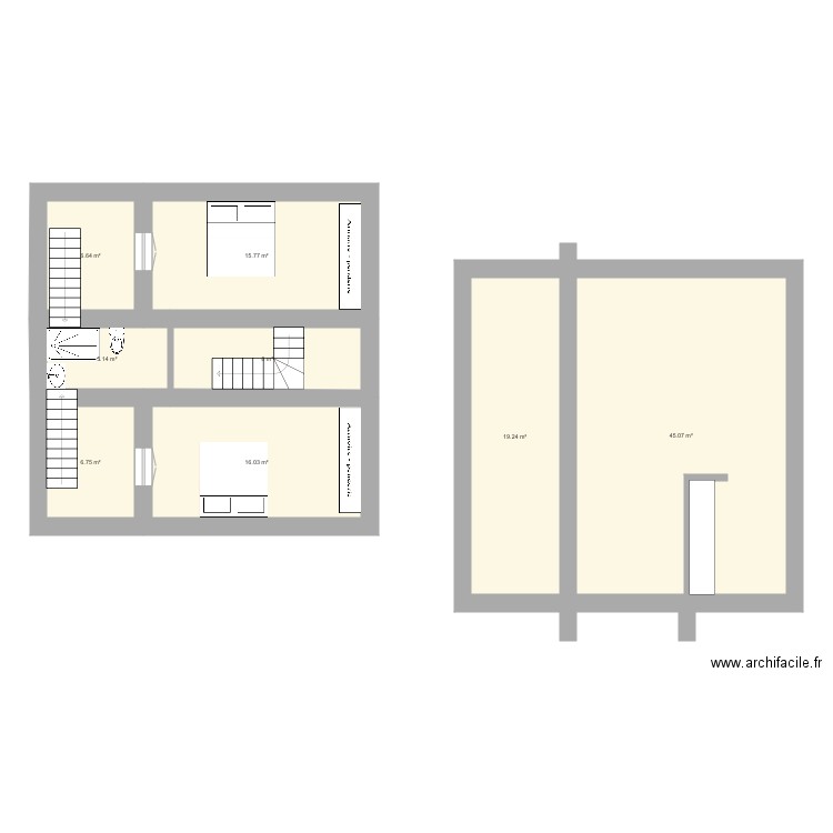 Kostos cour anglaise. Plan de 0 pièce et 0 m2