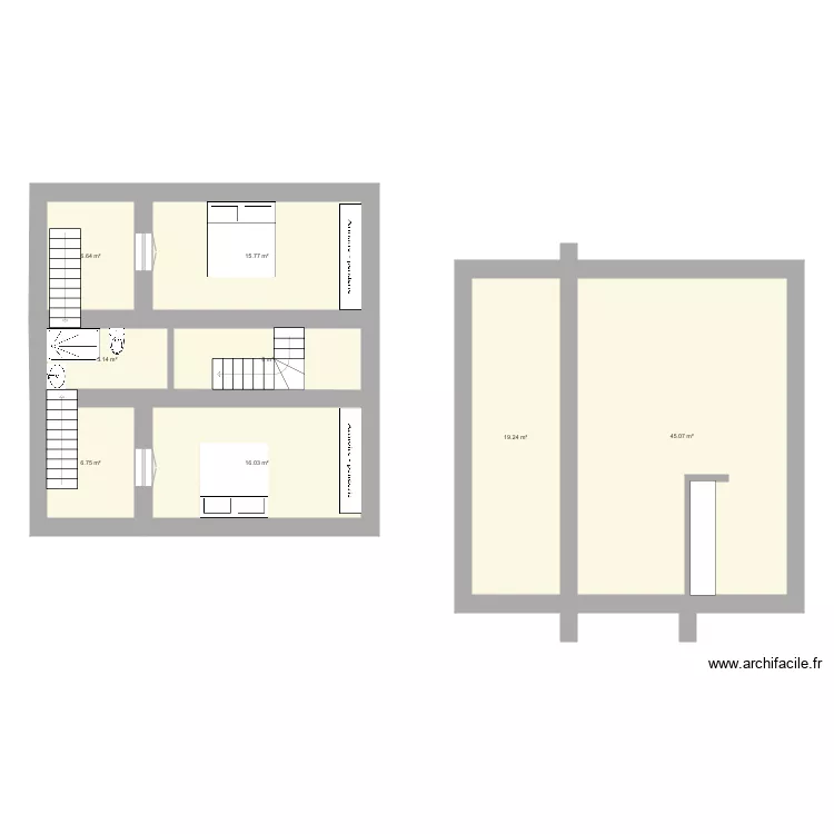 Kostos cour anglaise. Plan de 