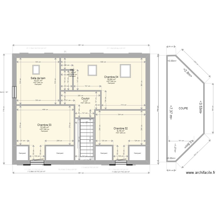 ML23016177 VUKONIK. Plan de 25 pièces et 206 m2