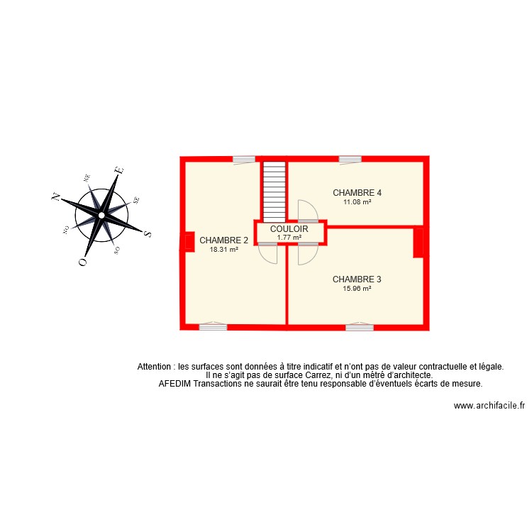 BI 6534 1 ER ETAGE O. Plan de 0 pièce et 0 m2