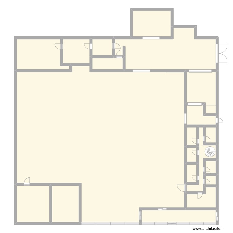Intermarché. Plan de 19 pièces et 402 m2