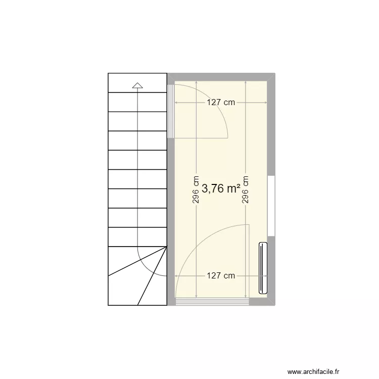 Entr&eacute;e Faches. Plan de 